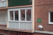 Cerramiento de terraza en PVC blanco