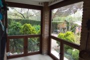 Cerramiento de PvC en imitacion madera