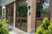Cerramiento de PvC en imitacion madera