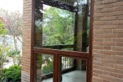 Cerramiento de PvC en imitacion madera