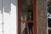 Cerramiento en PVC en imitación madera