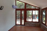 Cerramiento en PVC en imitación madera