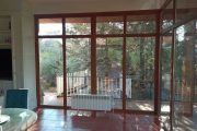 Cerramiento de PVC en imitación madera