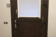 Puerta de PVC imitación madera Nogal