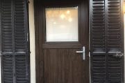 Puerta de PVC imitación madera Nogal