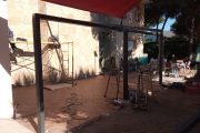 Construcción de pérgola-porche en hierro