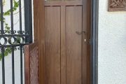 Puerta pvc bicolor imitacion madera