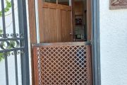Puerta pvc bicolor imitacion madera