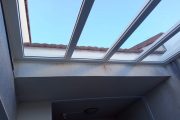 Cerramiento de PVC con techo acristalado