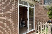 Cerramiento de entrada en PVC blanco