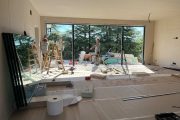 Ventanal de PVC color antracita